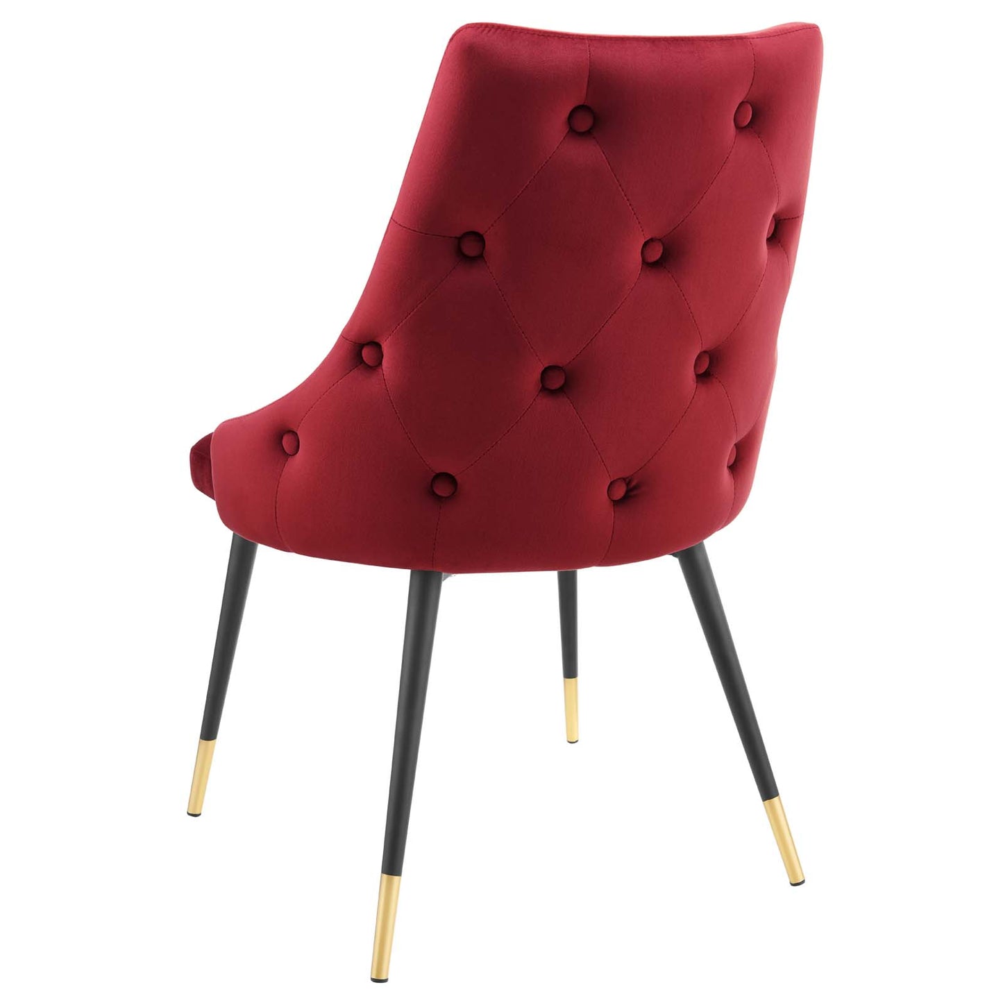 Adorn Dining Side Chair Performance Velvet Set of 2, Velvet, Red, 20865