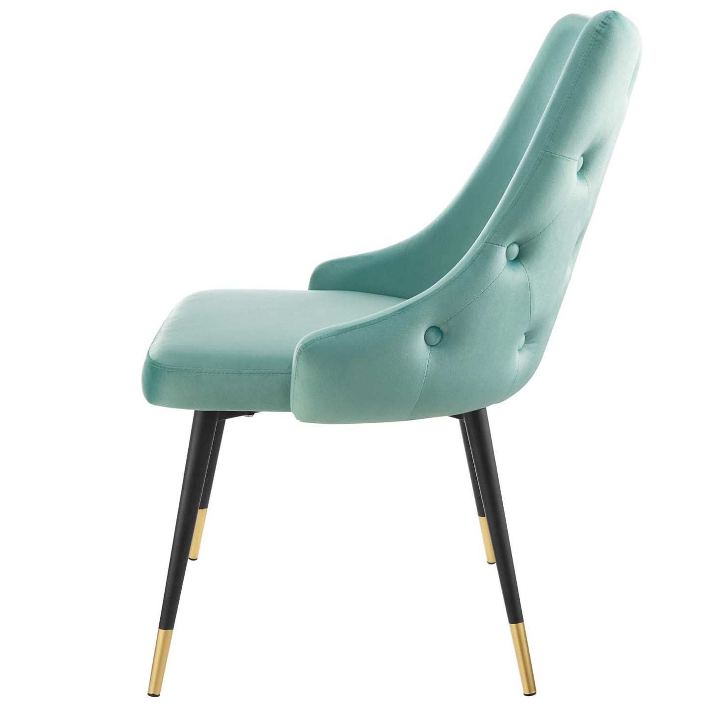 Adorn Dining Side Chair Performance Velvet Set of 2, Velvet, Blue, 20866