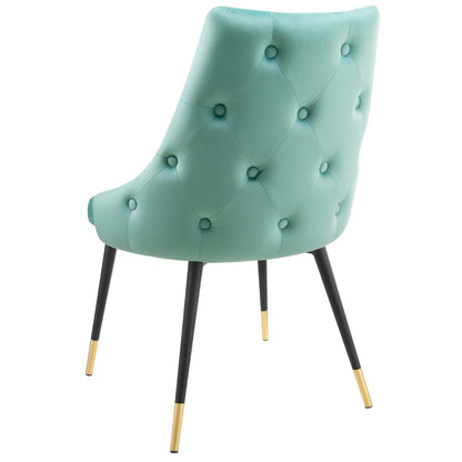 Adorn Dining Side Chair Performance Velvet Set of 2, Velvet, Blue, 20866