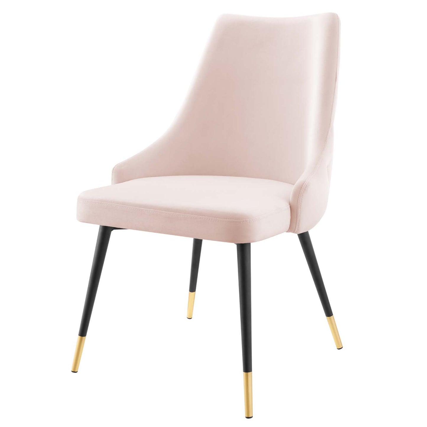 Adorn Dining Side Chair Performance Velvet Set of 2, Velvet, Pink, 20868