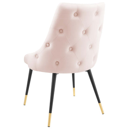 Adorn Dining Side Chair Performance Velvet Set of 2, Velvet, Pink, 20868