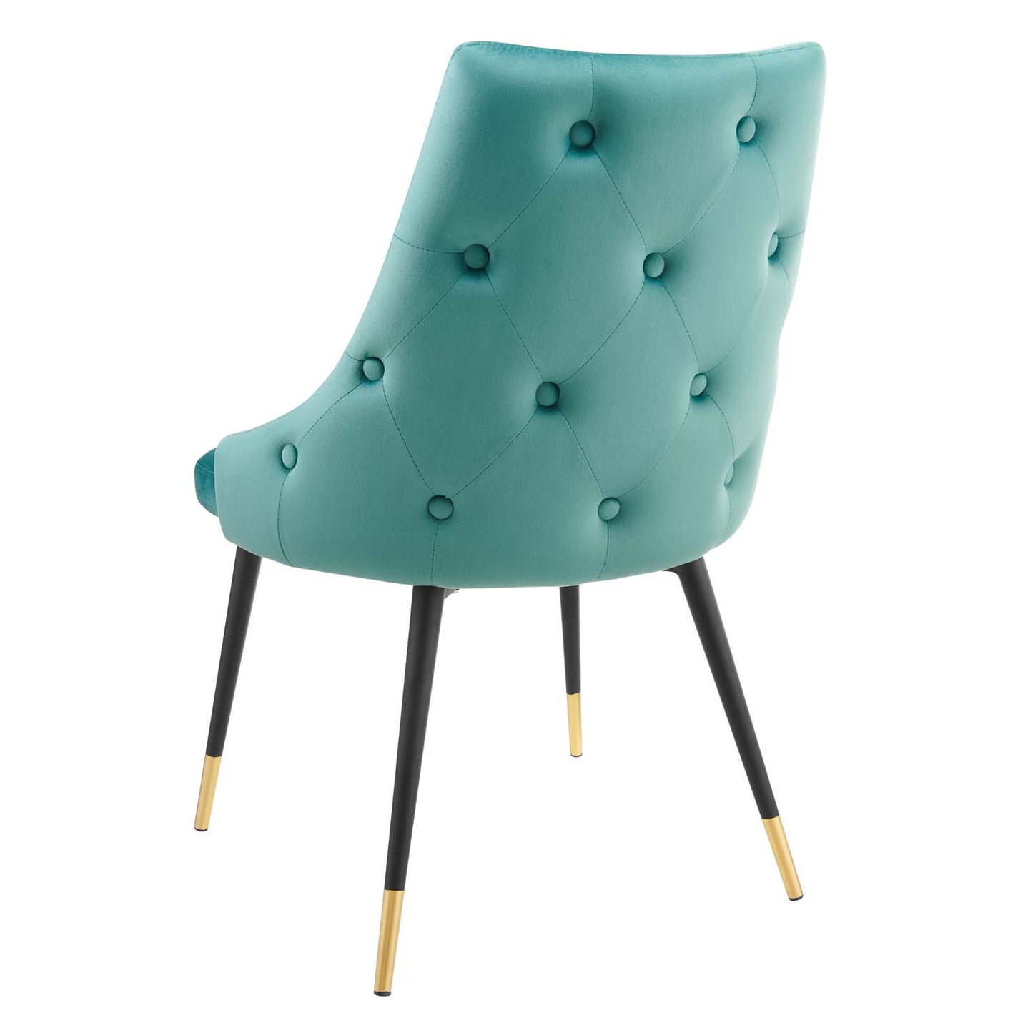 Adorn Dining Side Chair Performance Velvet Set of 2, Velvet, Teal Blue, 20869