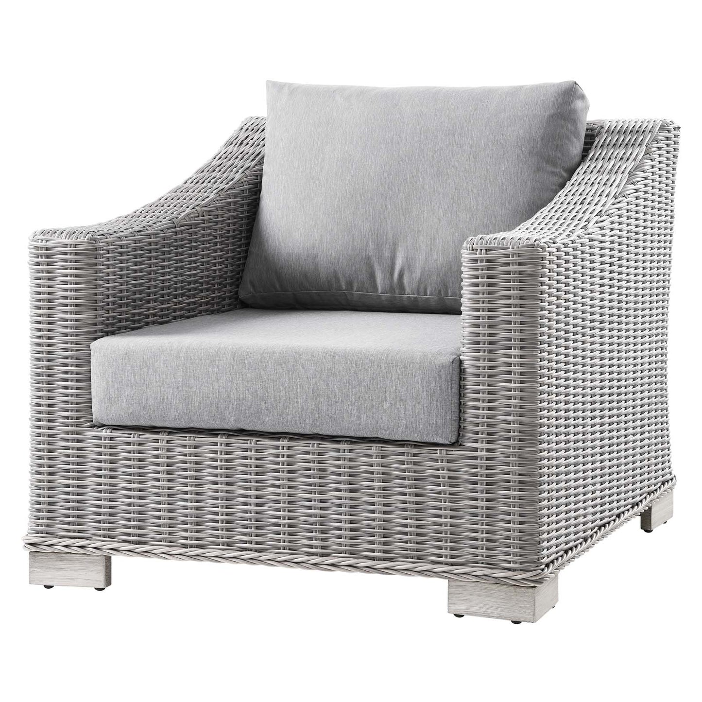 Conway Outdoor Patio Wicker Rattan 9-Piece Sectional Sofa Furniture Set, Rattan, Wicker, Grey Gray, 23393