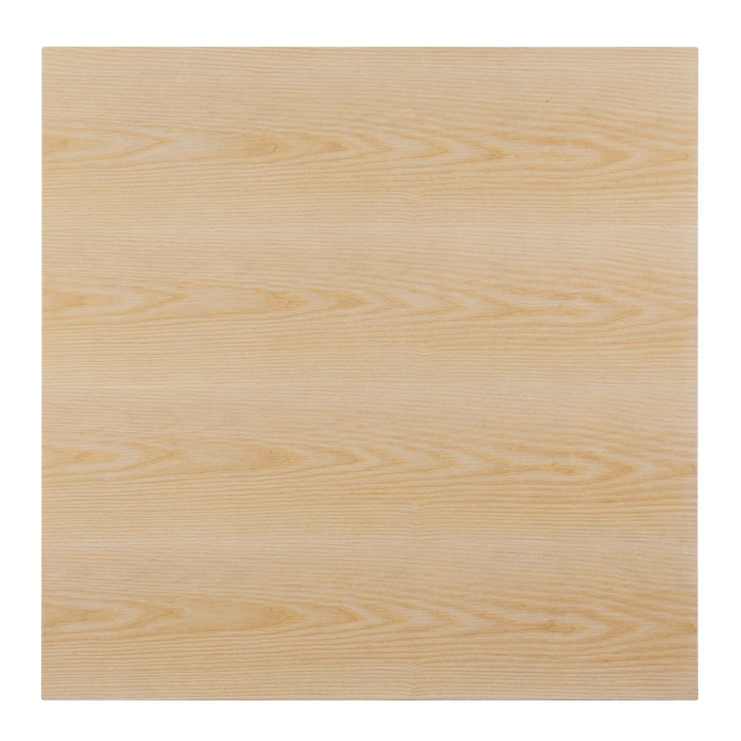 Zinque 36" Square Dining Table, Wood, Metal Steel, Gold Brown Natural, 20887