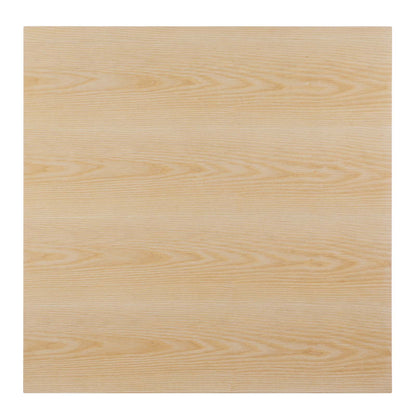 Zinque 36" Square Dining Table, Wood, Metal Steel, Gold Brown Natural, 20887