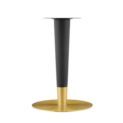 Zinque 42" Oval Artificial Marble Dining Table, Artificial Marble, Metal Steel, Gold Black, 20892