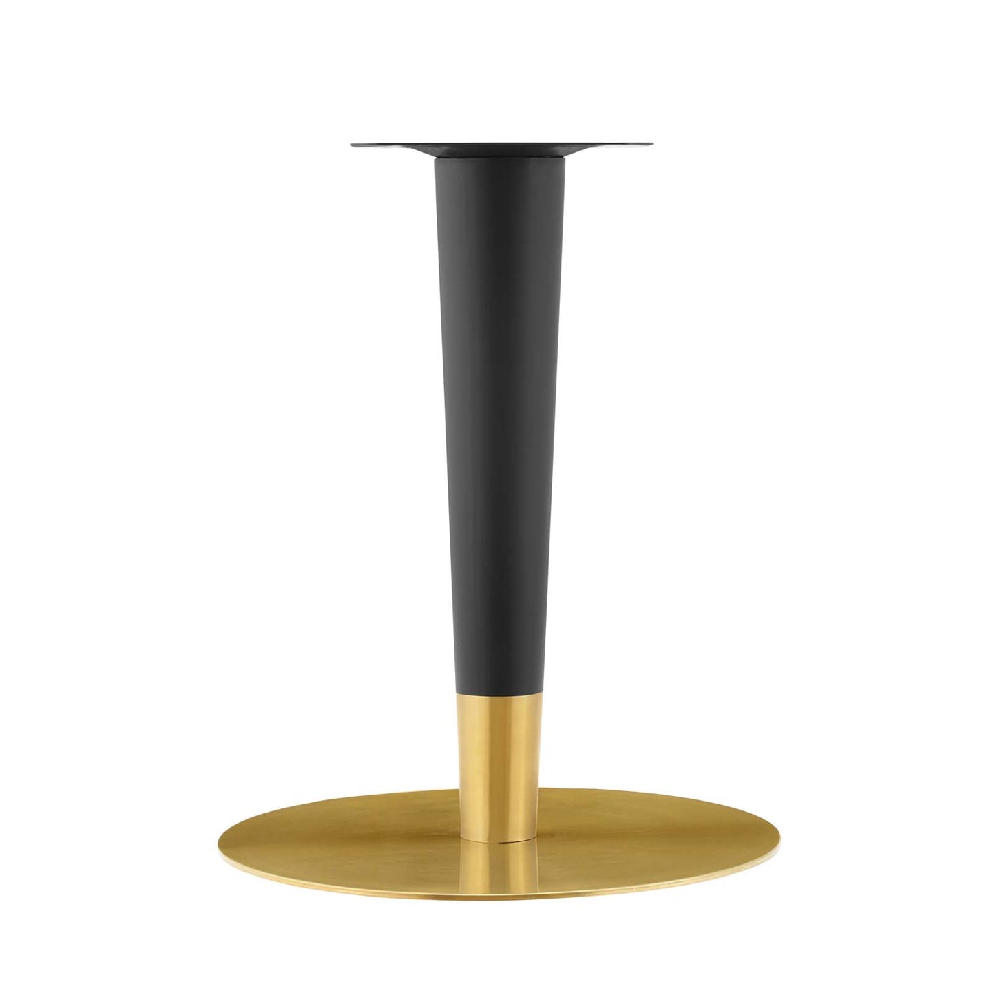 Zinque 47" Artificial Marble Dining Table, Artificial Marble, Metal Steel, Gold White, 20898