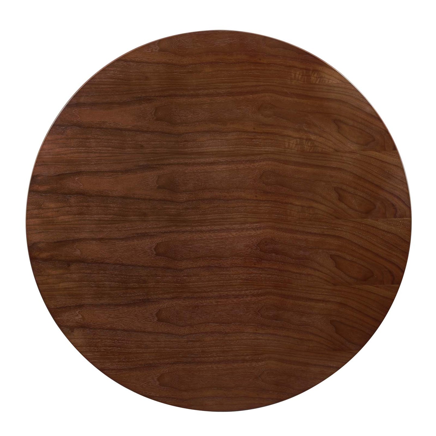 Zinque 47" Dining Table, Wood, Metal Steel, Gold Brown Brown Walnut, 20899