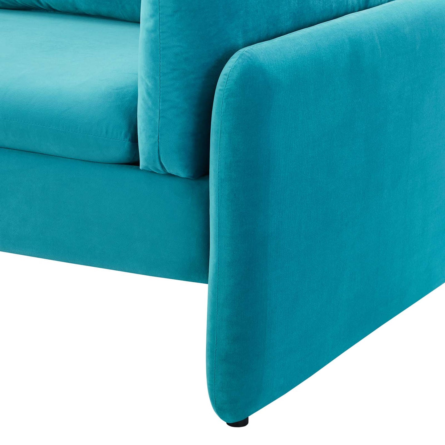 Indicate Performance Velvet Sofa, Velvet, Blue, 23304