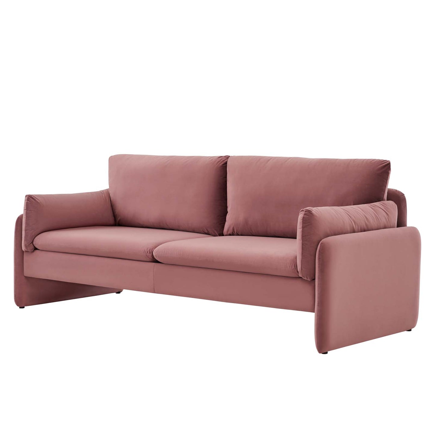 Indicate Performance Velvet Sofa, Velvet, Pink, 23307