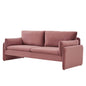 Indicate Performance Velvet Sofa, Velvet, Pink, 23307