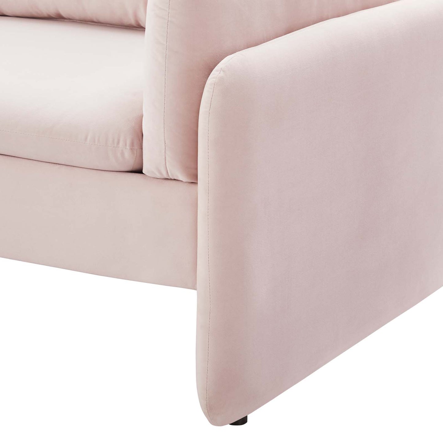 Indicate Performance Velvet Sofa, Velvet, Pink, 23311