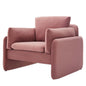 Indicate Performance Velvet Armchair, Velvet, Pink, 23316