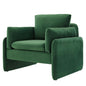 Indicate Performance Velvet Armchair, Velvet, Green, 23317