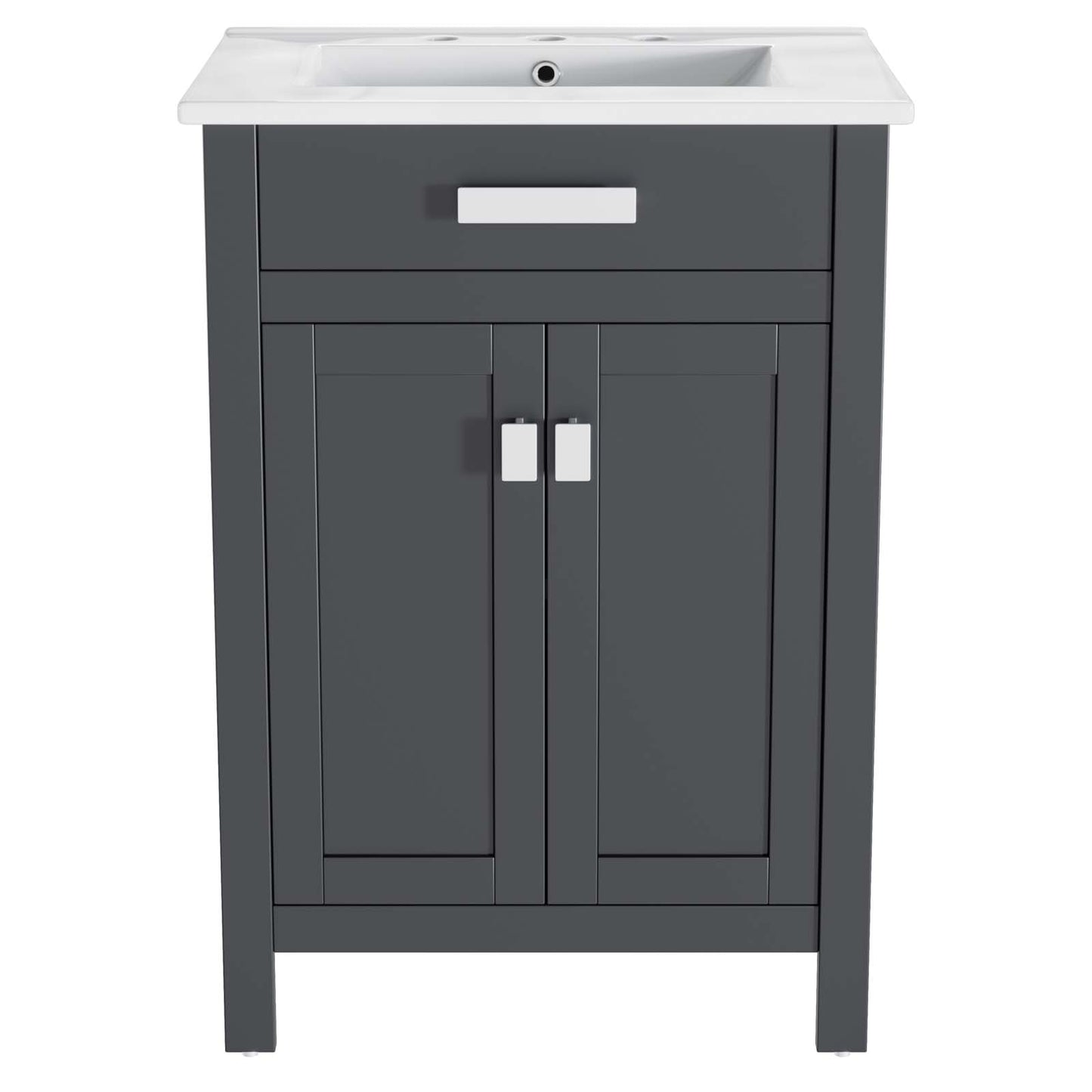 Laguna 24" Bathroom Vanity, Wood, Grey Gray White, 20909