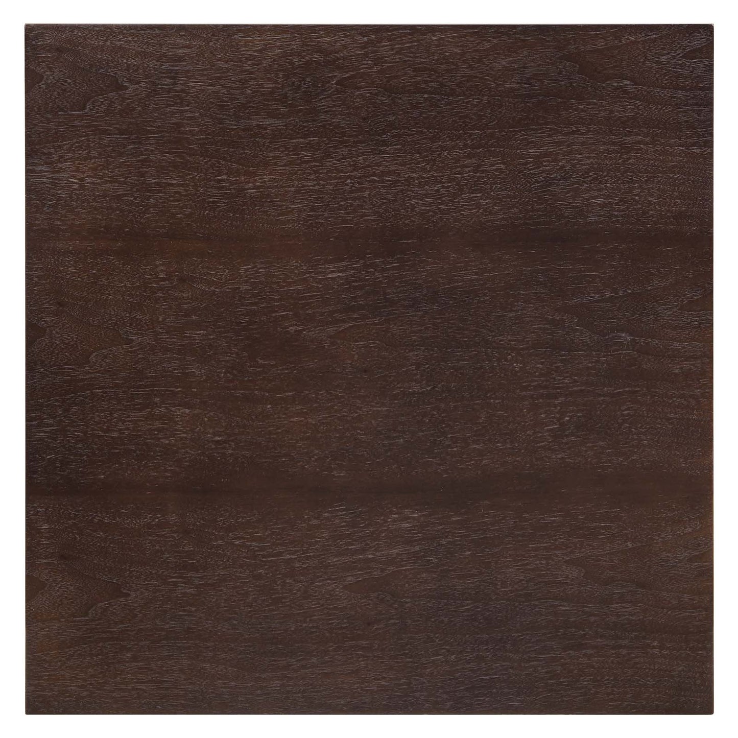 Lippa 24" Square Wood Dining Table, Wood, Gold Dark Brown Brown Walnut, 20916