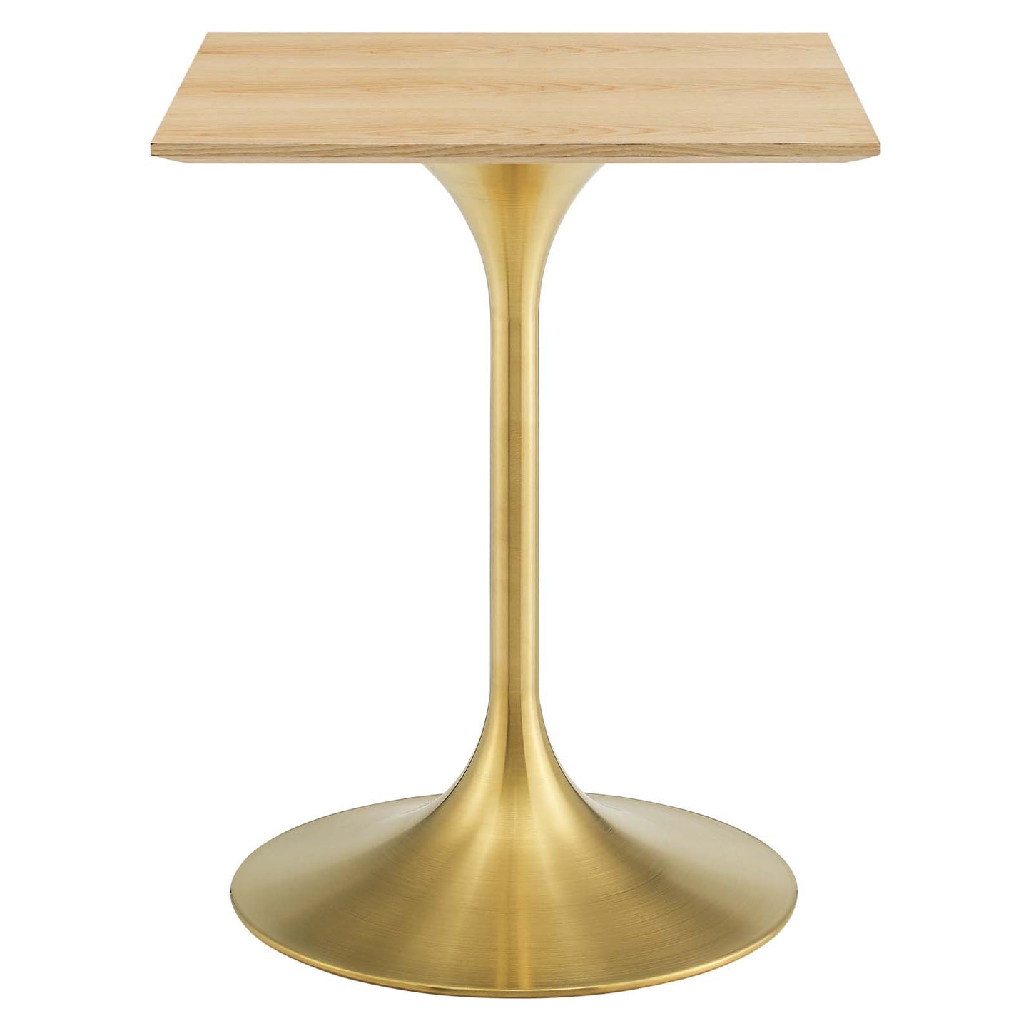 Lippa 24" Square Wood Dining Table, Wood, Gold Brown Natural, 20917
