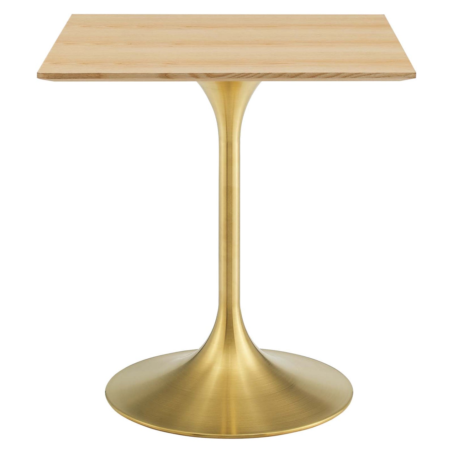 Lippa 28" Square Wood Dining Table, Wood, Gold Brown Natural, 20919