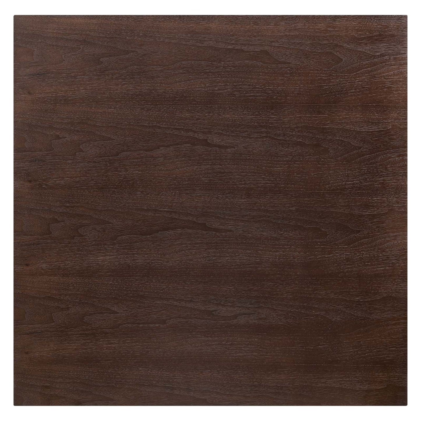 Lippa 36" Square Wood Dining Table, Wood, Gold Dark Brown Brown Walnut, 20920