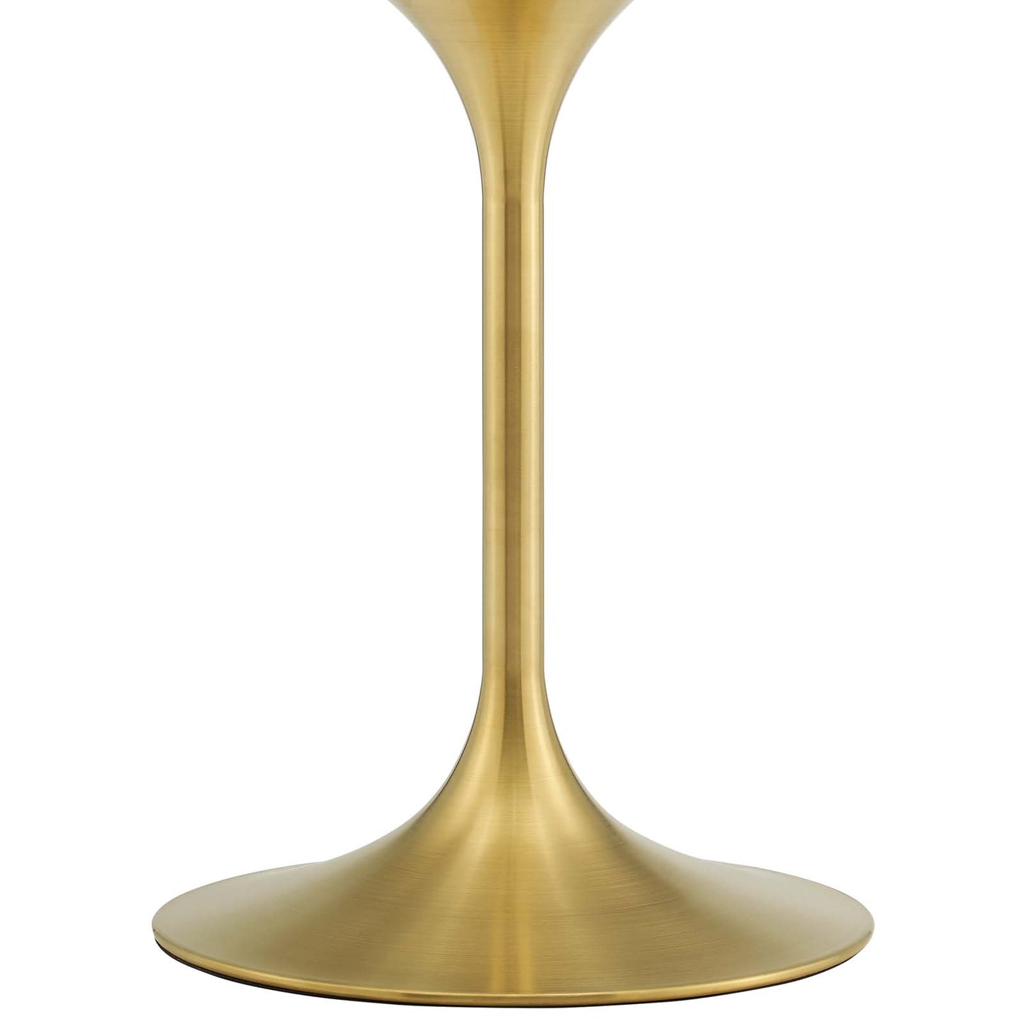 Lippa 36" Artificial Marble Dining Table, Artificial Marble, Metal Steel, Gold Black, 20923