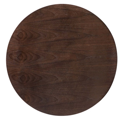 Lippa 40" Wood Dining Table, Wood, Gold Dark Brown Brown Walnut, 20926