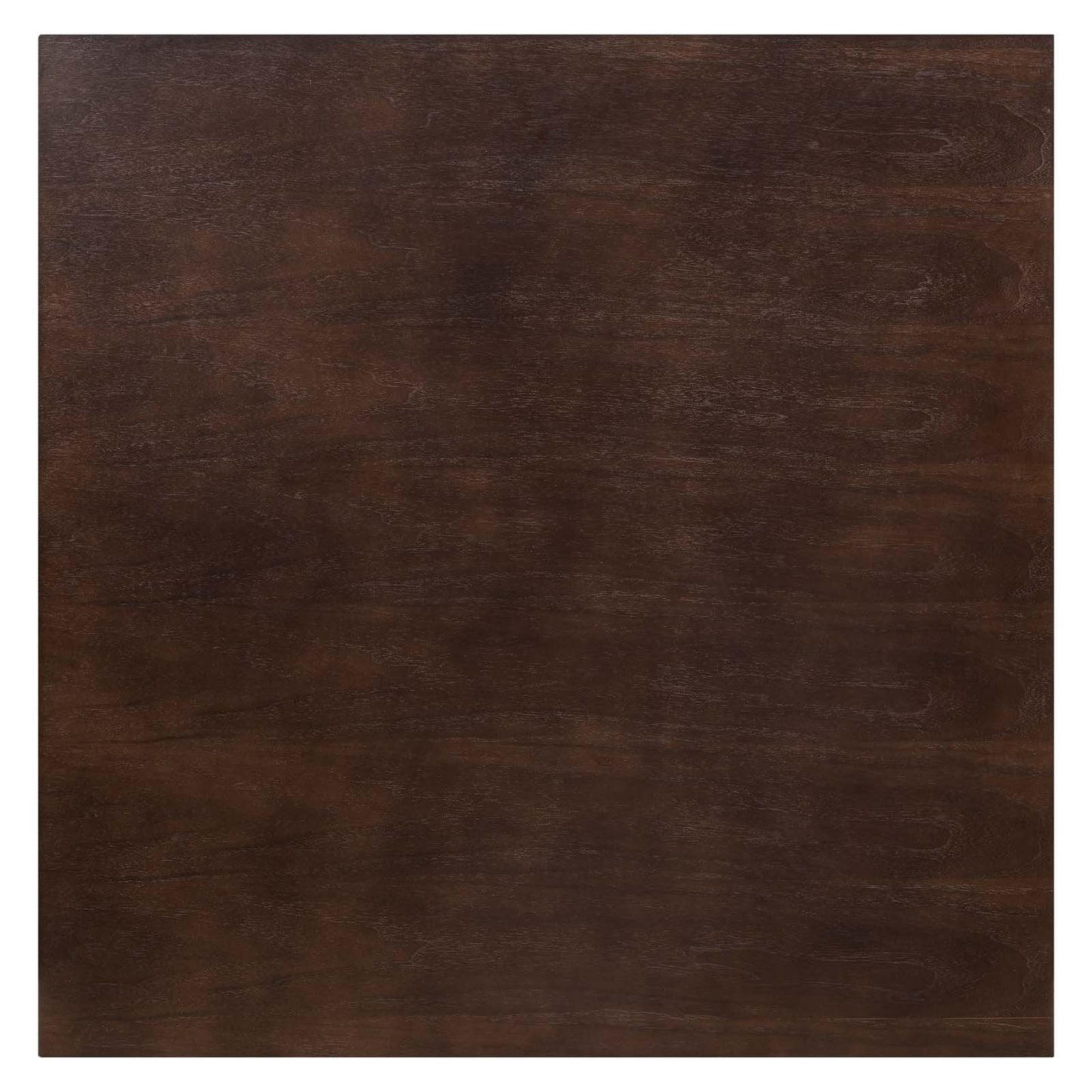 Lippa 40" Square Wood Dining Table, Wood, Gold Dark Brown Brown Walnut, 20932