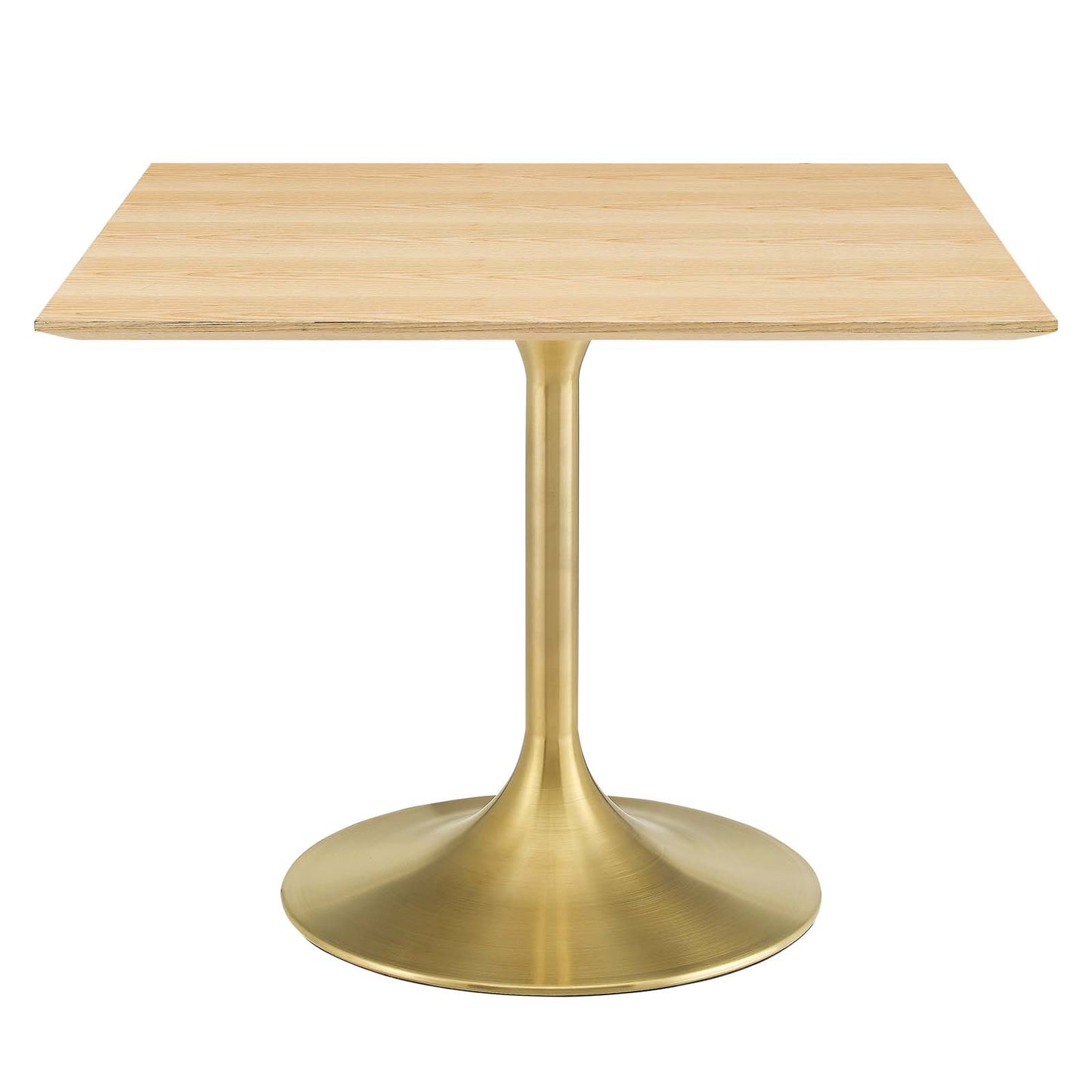 Lippa 40" Square Wood Dining Table, Wood, Gold Brown Natural, 20933