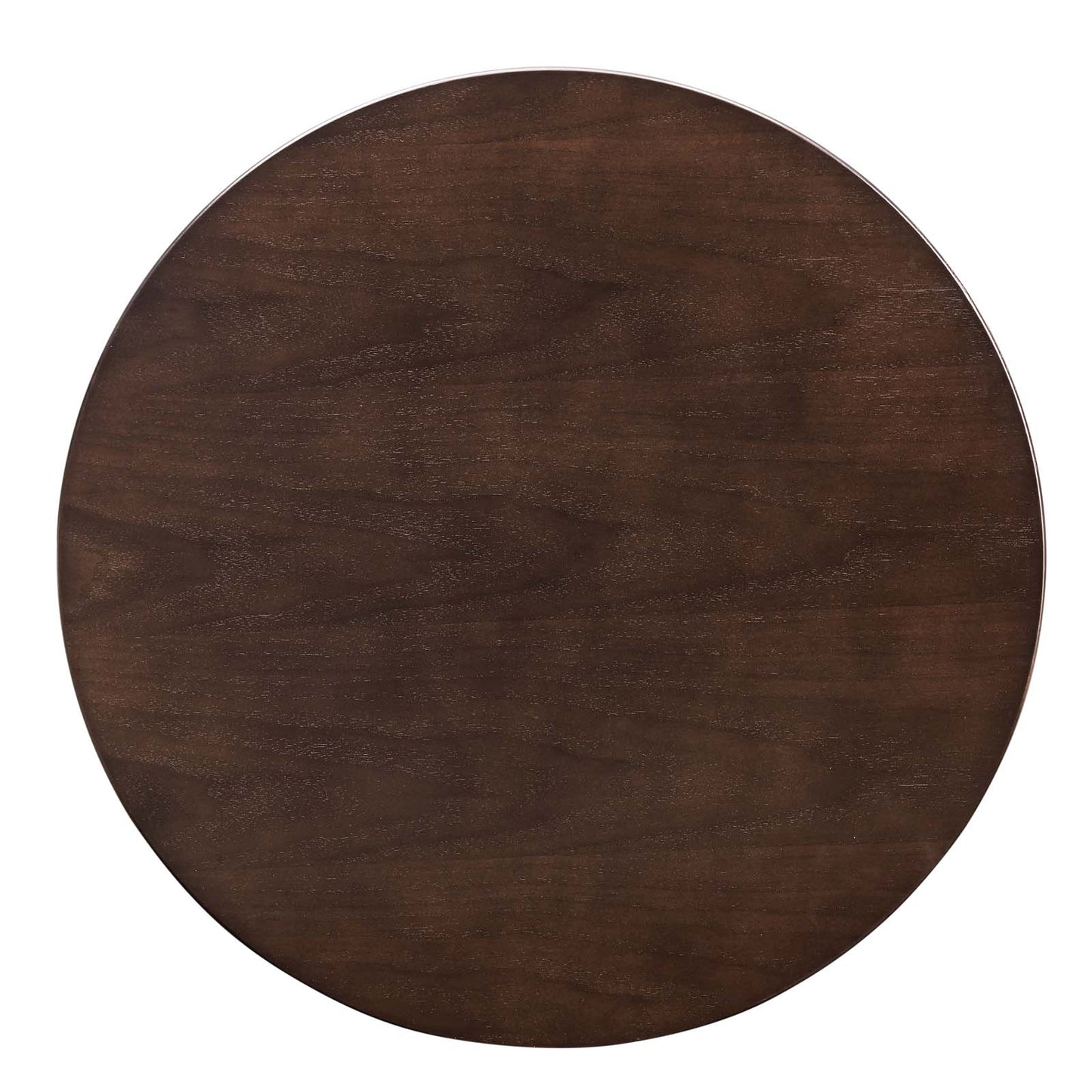 Lippa 28" Wood Dining Table, Wood, Rose Gold Dark Brown Brown Walnut, 20943