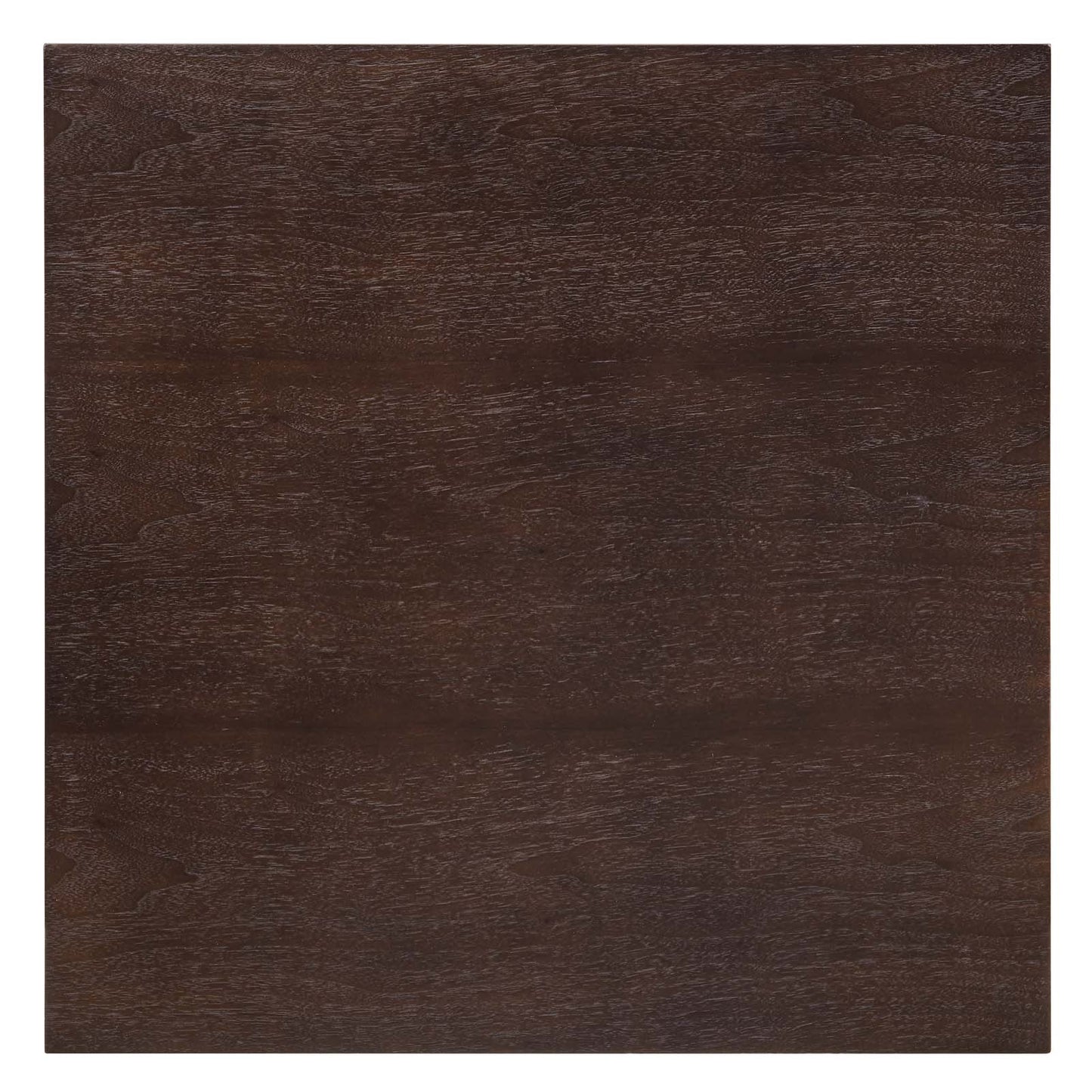 Lippa 24" Square Wood Dining Table, Wood, Rose Gold Dark Brown Brown Walnut, 20949