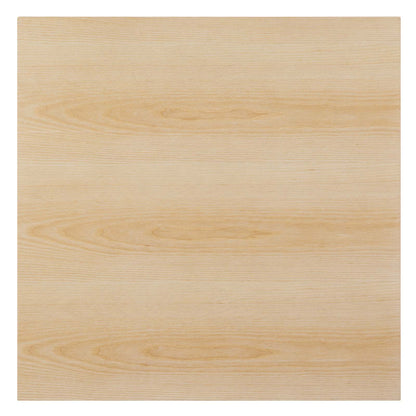 Lippa 28" Square Wood Dining Table, Wood, Rose Gold Brown Natural, 20952