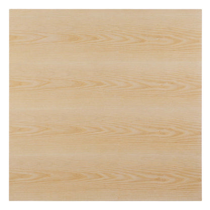 Lippa 36" Square Wood Dining Table, Wood, Rose Gold Brown Natural, 20954