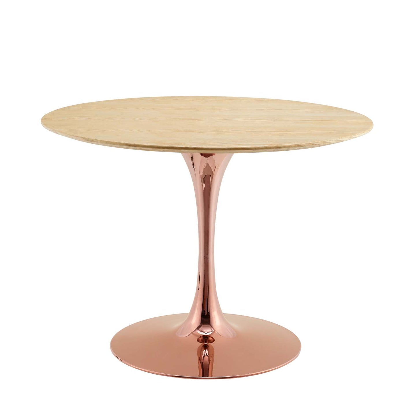 Lippa 40" Wood Dining Table, Wood, Rose Gold Brown Natural, 20960