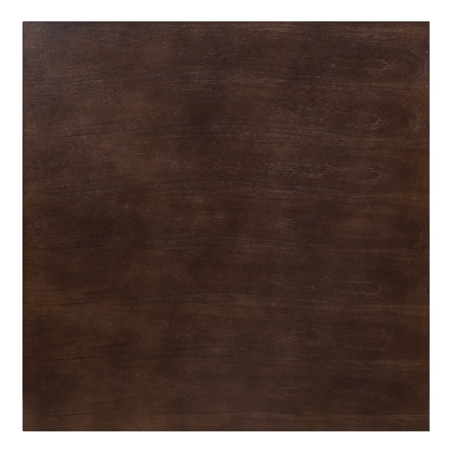Lippa 40" Square Wood Dining Table, Wood, Rose Gold Dark Brown Brown Walnut, 20965