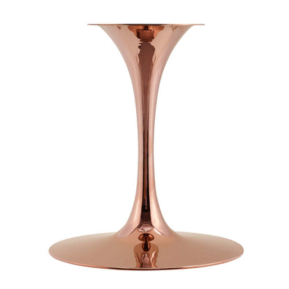 Lippa 40" Square Wood Dining Table, Wood, Rose Gold Brown Natural, 20966