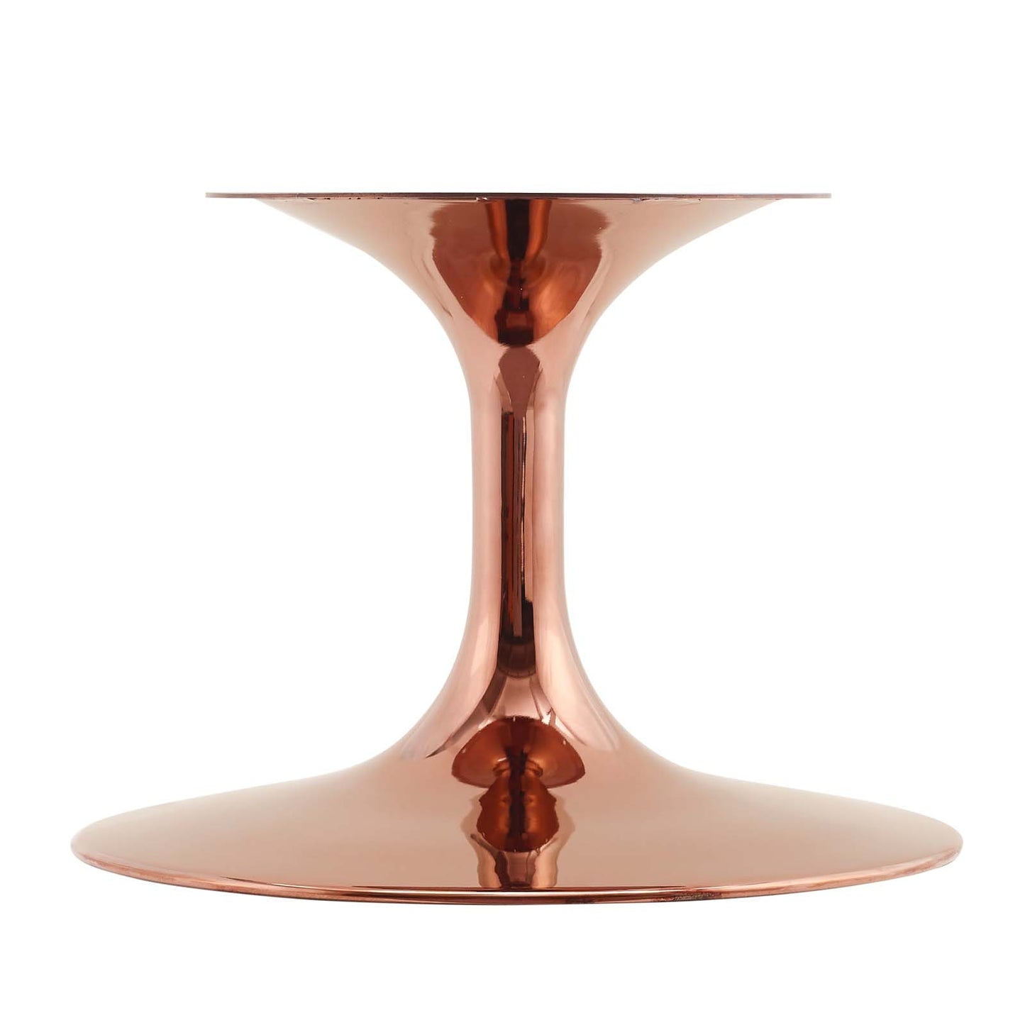 Lippa 36" Oval Wood Coffee Table, Wood, Metal Steel, Rose Gold Dark Brown Brown Walnut, 20977