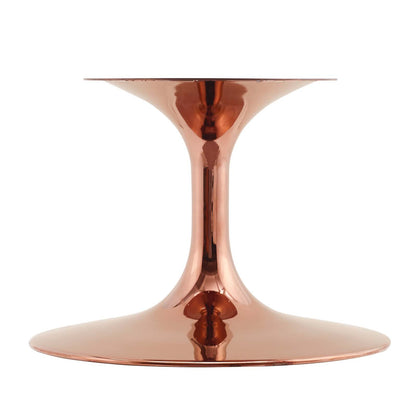 Lippa 36" Artificial Marble Coffee Table, Artificial Marble, Metal Steel, Rose Gold Black, 20979