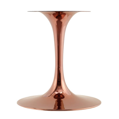 Lippa 78" Oval Artificial Marble Dining Table, Artificial Marble, Metal Steel, Rose Gold Black, 20986