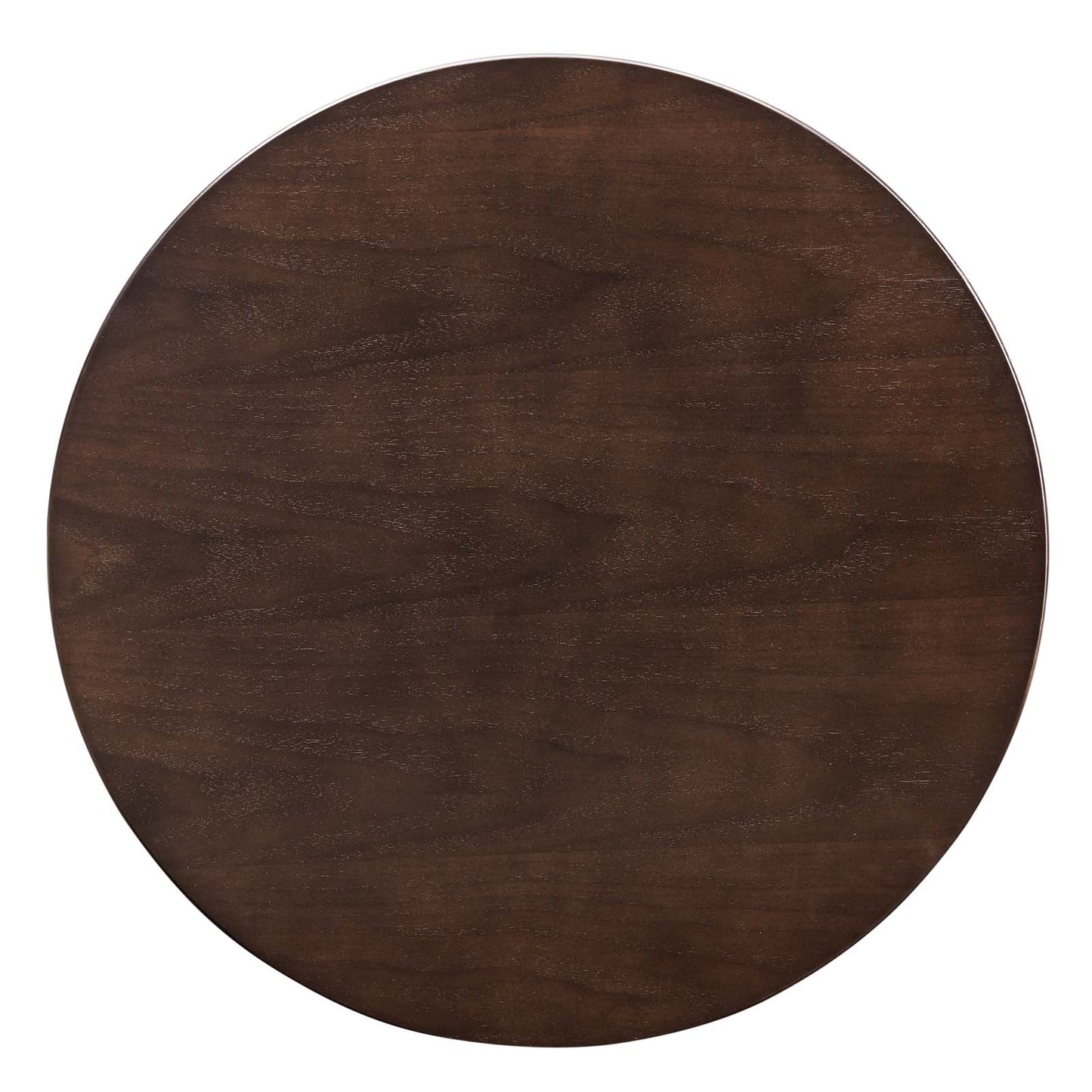 Lippa 28" Wood Bar Table, Wood, Metal Steel, Rose Gold Dark Brown Brown Walnut, 20987