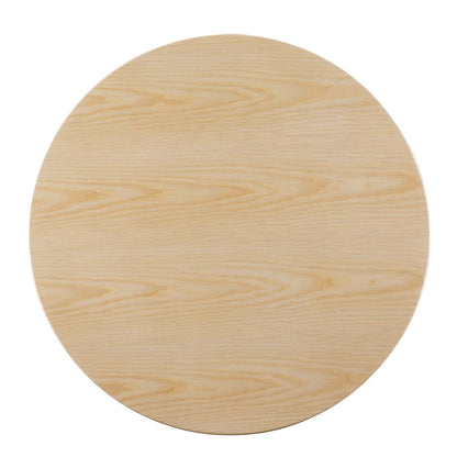 Tupelo 36" Dining Table, Wood, Metal Steel, Gold Brown Natural, 21005