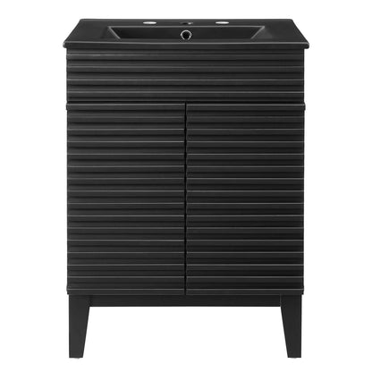 Render 24" Bathroom Vanity, Wood, Black, 21025
