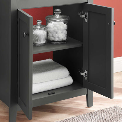 Nantucket 24" Bathroom Vanity, Wood, Grey Gray Black, 21029