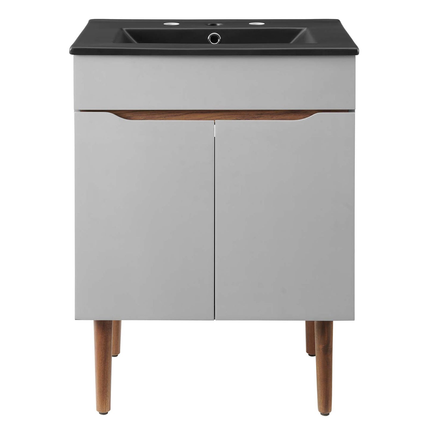 Harvest 24" Bathroom Vanity, Wood, Grey Gray Black, 21032