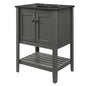 Prestige 24" Bathroom Vanity, Wood, Grey Gray Black, 21033