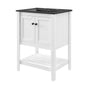 Prestige 24" Bathroom Vanity, Wood, White Black, 21034