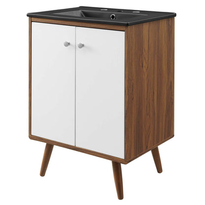 Transmit 24" Bathroom Vanity, Wood, White Black, 21038