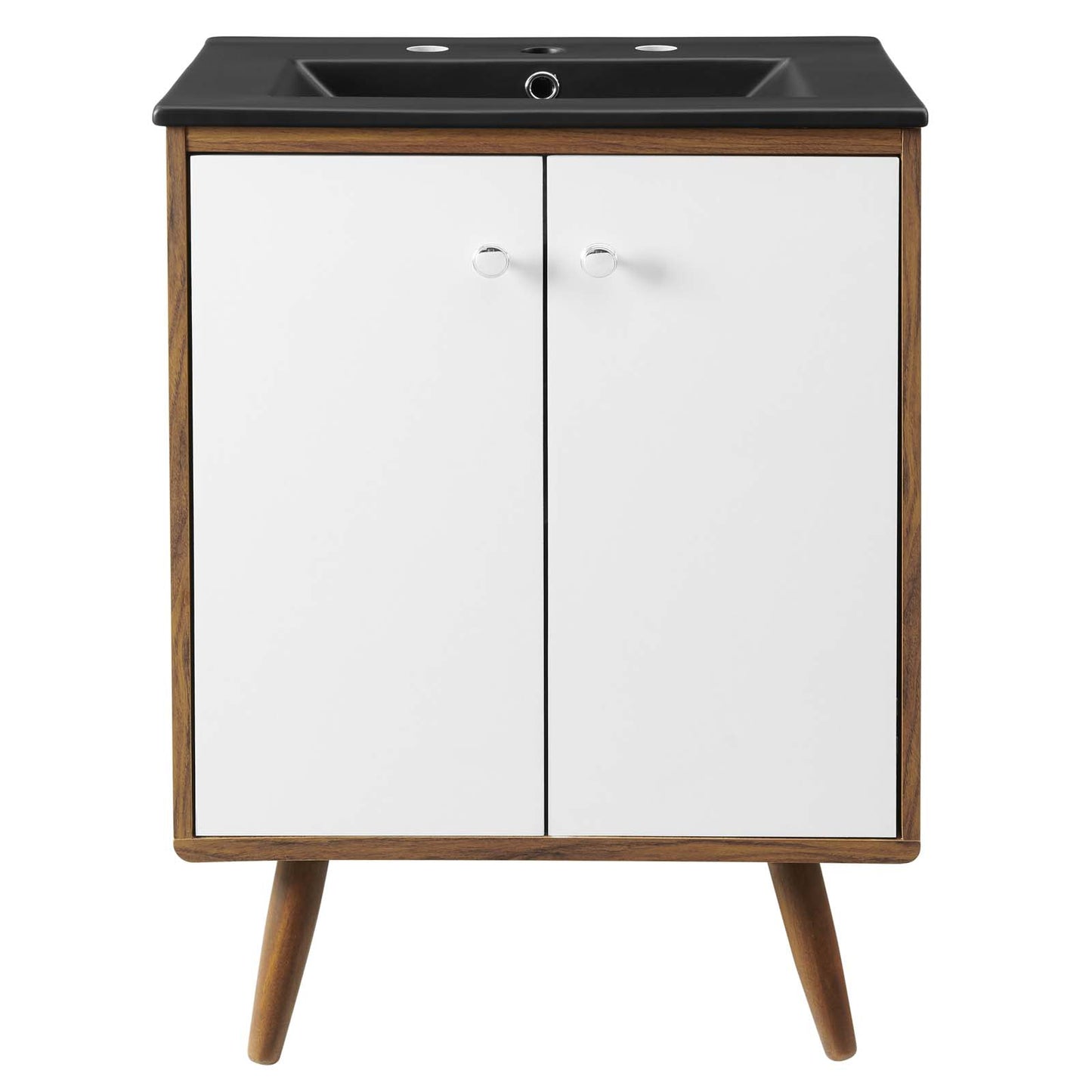Transmit 24" Bathroom Vanity, Wood, White Black, 21038
