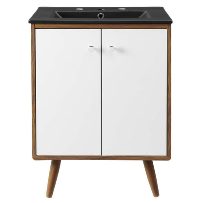 Transmit 24" Bathroom Vanity, Wood, White Black, 21038