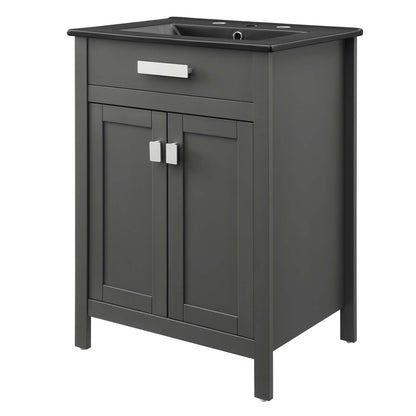 Laguna 24" Bathroom Vanity, Wood, Grey Gray Black, 21040