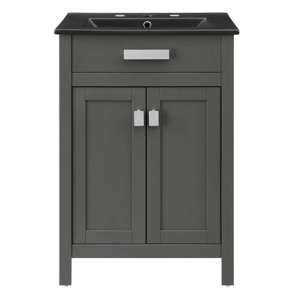 Laguna 24" Bathroom Vanity, Wood, Grey Gray Black, 21040