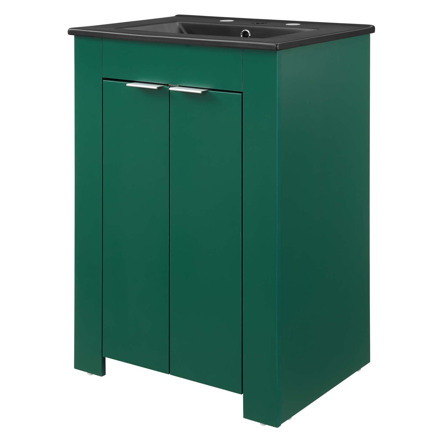 Maybelle 24" Bathroom Vanity, Melamine, Green Black, 21041
